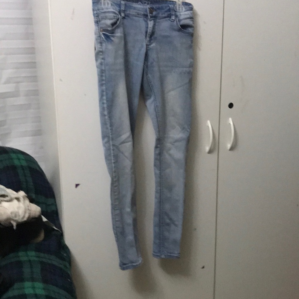 Light blue skinny jeans